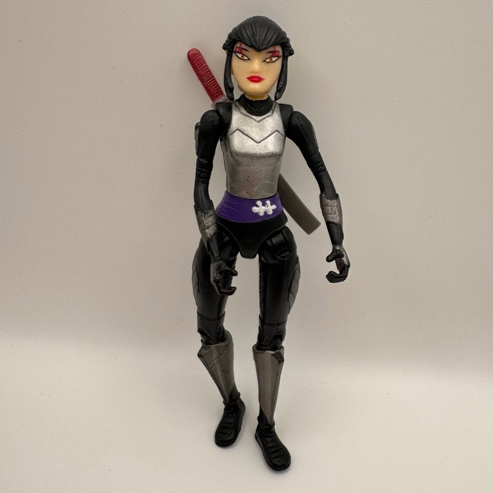 Playmates TMNT Karai Action Figure 5 Inch Black Silver Ninja Foot Clan Sword
